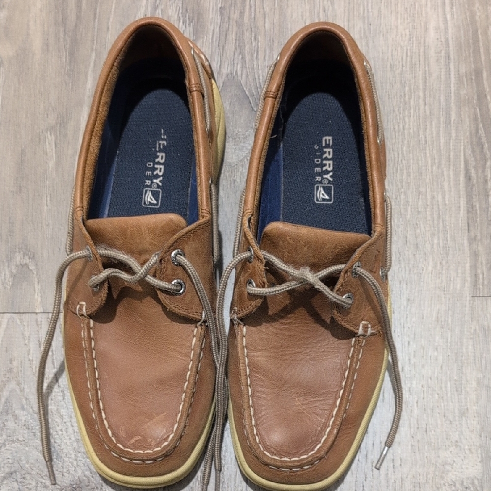 Sperry Men's Tan Leather Boat Shoes